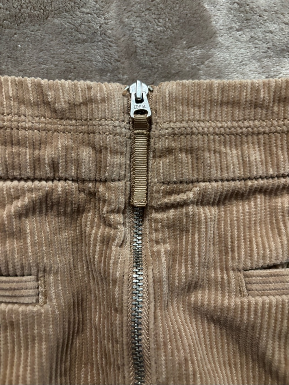 Ann Taylor Corduroy Mini Skirt Women’s Size 0 Brown/Tan - Picture 7 of 9